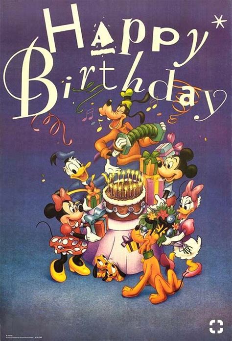 Disney Printable Birthday Card